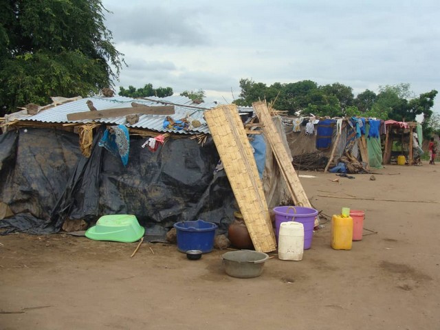 Photo: World Relief US, 2019: Makeshift Dwellings: Many homes were destroyed in Malawi due to flooding caused by Cyclone Idai.